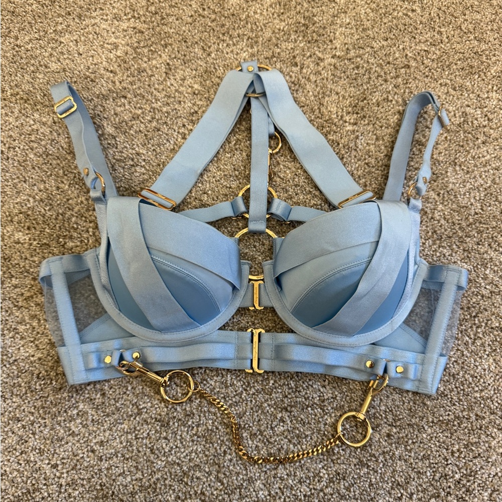 Honey Birdette Kukuro Bra - Baby Blue 34C - Excellent Condition